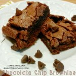 Chocolate Chip Brownies - Double Knotted Apron