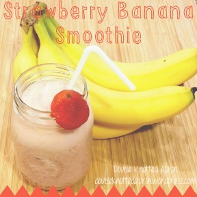 Strawberry Banana Smoothie - Double Knotted Apron